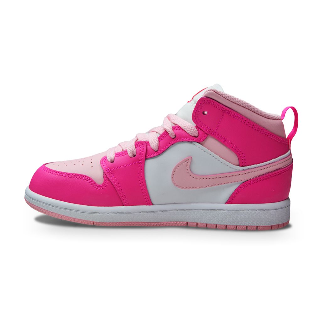 Kids Nike Jordan 1 Mid (PS) "Fierce Pink"