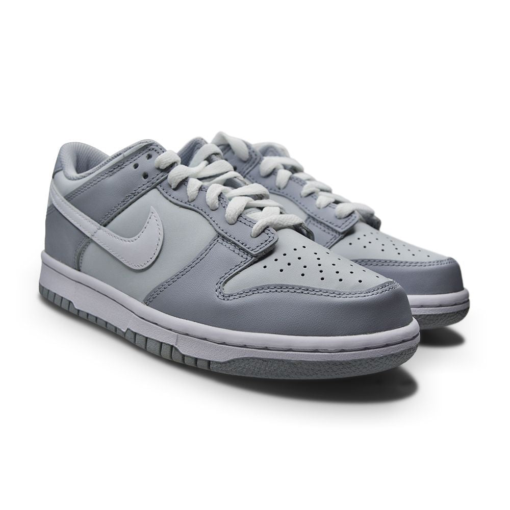 Juniors Nike Dunk Low (GS) "Two Toned Grey" DH9765 001 Pure Platinum White Grey