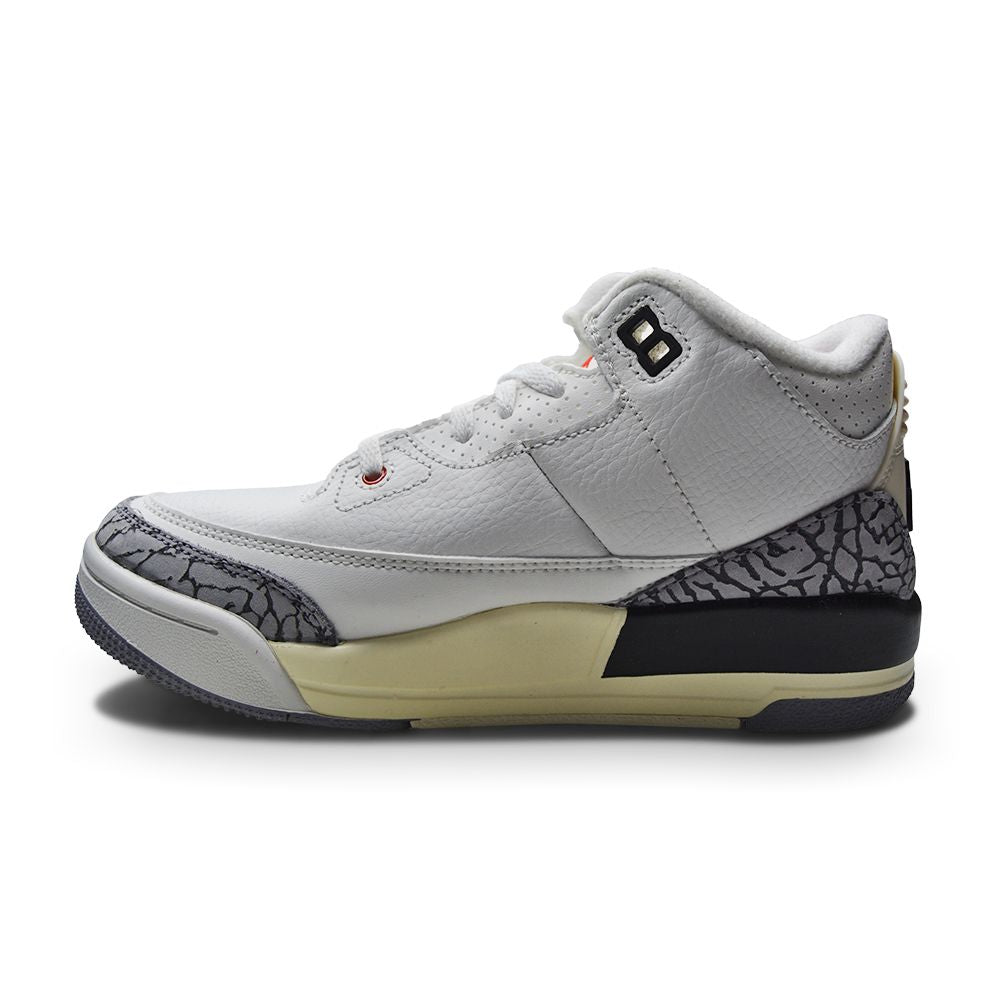 Kids Nike Air Jordan 3 Retro (PS) - DM0966 100 - Summit White Fire Red Black