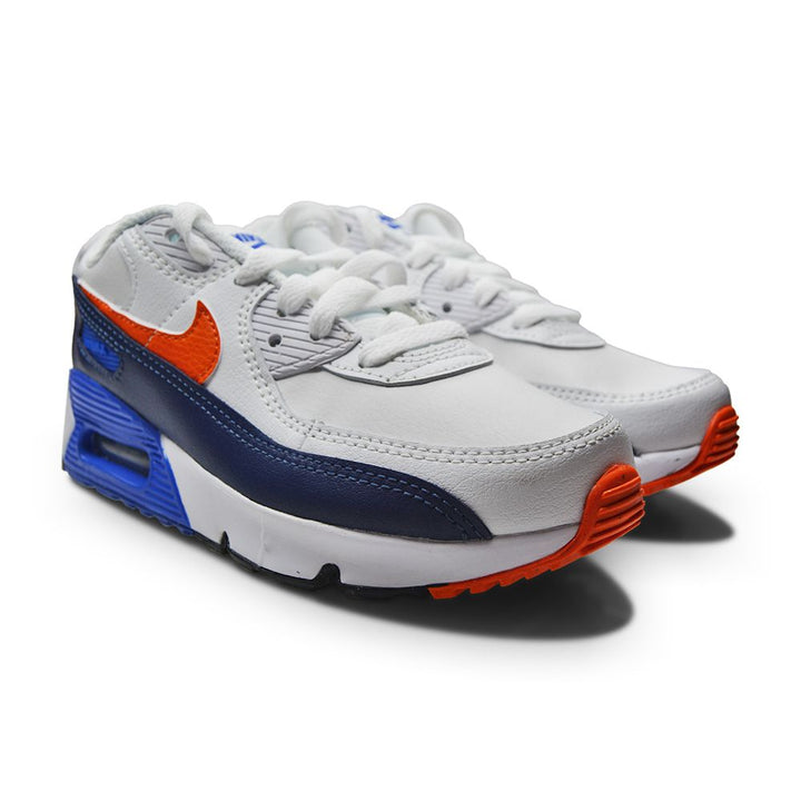 Kids Nike Air Max 90 LTR (PS) - CD6867 120 - Summit White Safety Orange