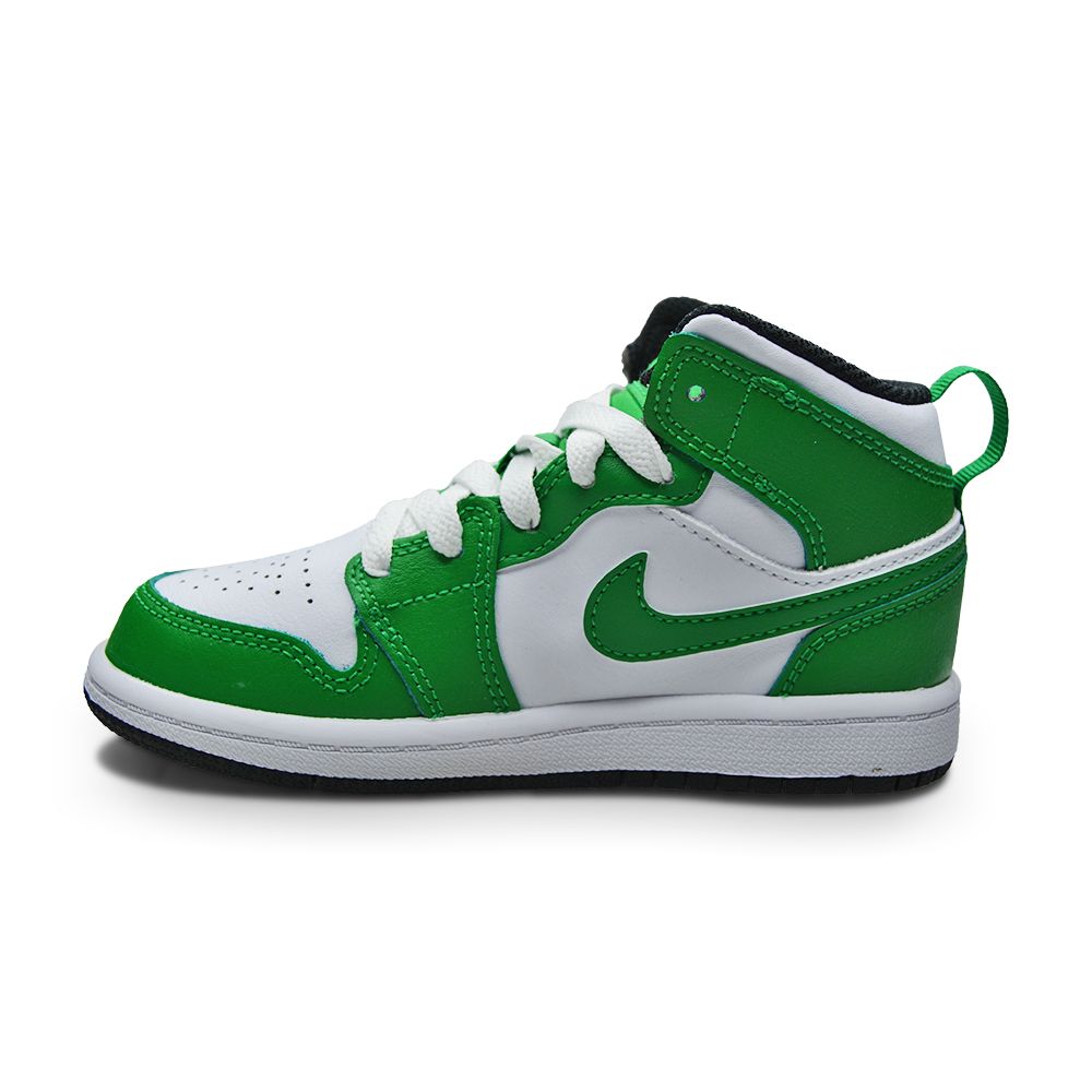 Kids Nike Jordan 1 Mid (PS) "Lucky Green"