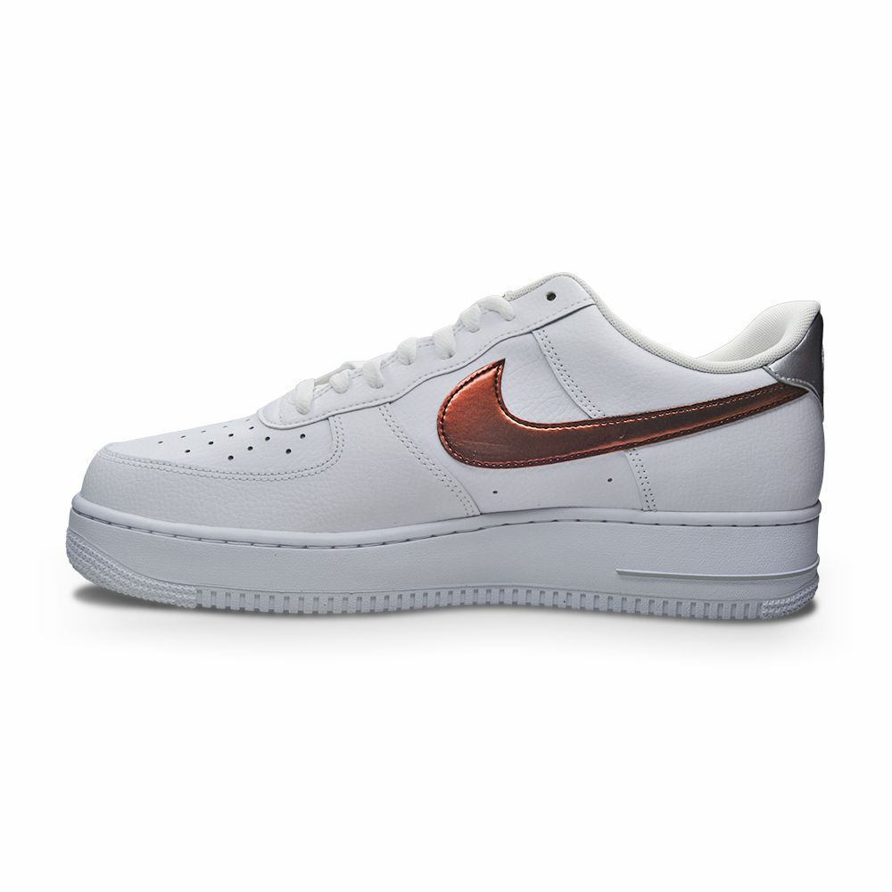 Mens Nike Air Force 1 '07 AF1 FD0654 100 White Picante Red-Wolf Grey Black