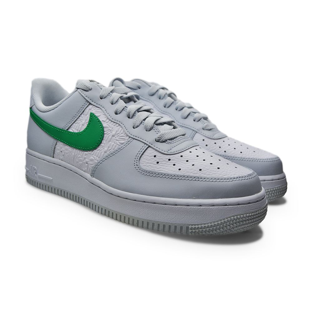 Mens Nike Air Force 1 '07 AF1 - FD0667 001 - EMB 'Embossed Hoops - Bone Green'