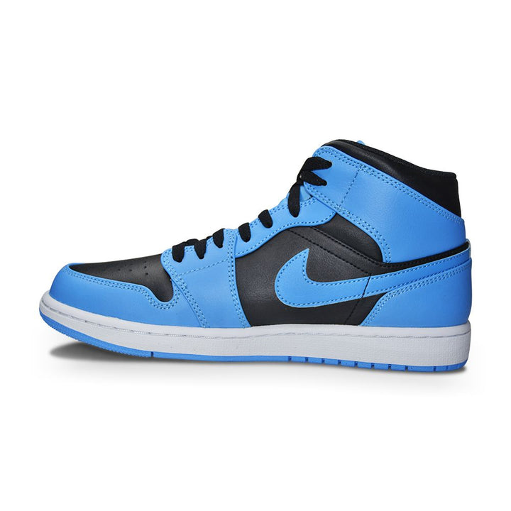 Mens Nike Air Jordan 1 Mid  "University Blue Black White"