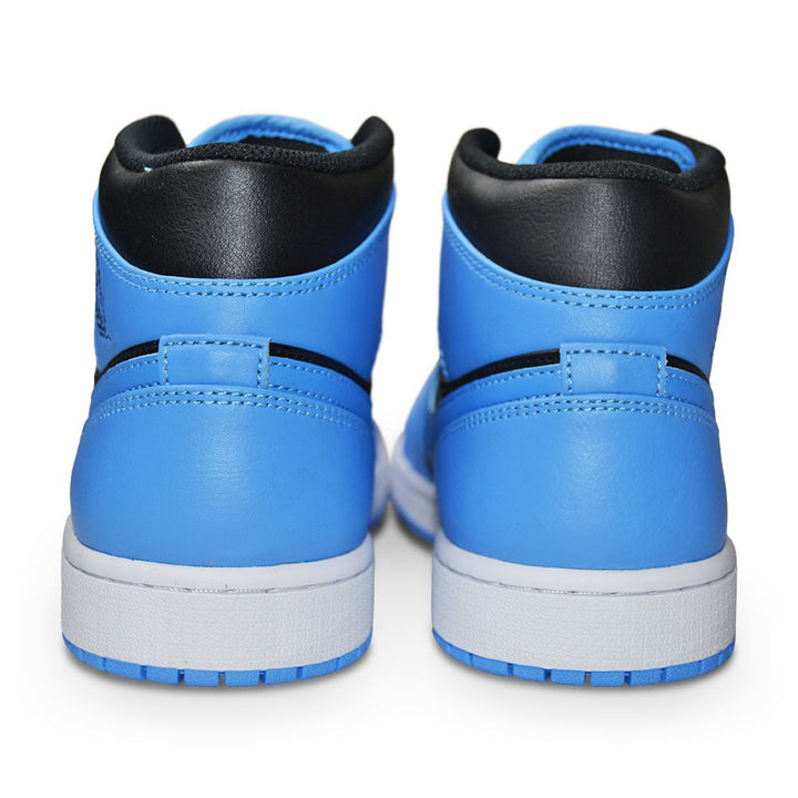 Mens Nike Air Jordan 1 Mid  "University Blue Black White"