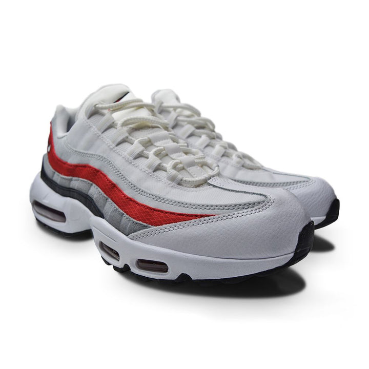 Mens Nike Air Max 95 Essential - DQ3430 001- Black White Varsity Red