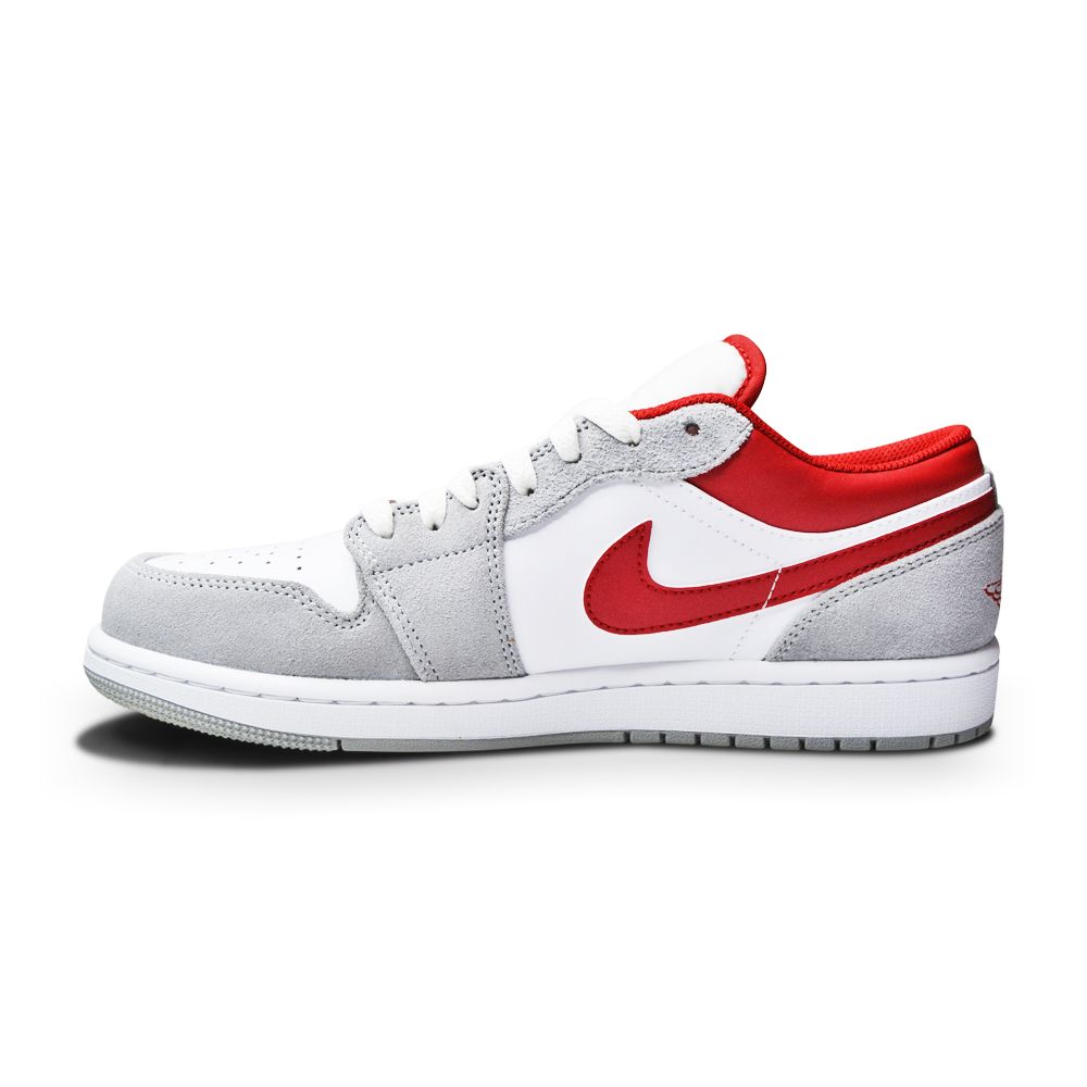 Mens Nike Air Jordan 1 Low SE  - DC6991 016  "Light Smoke Grey Gym Red White"