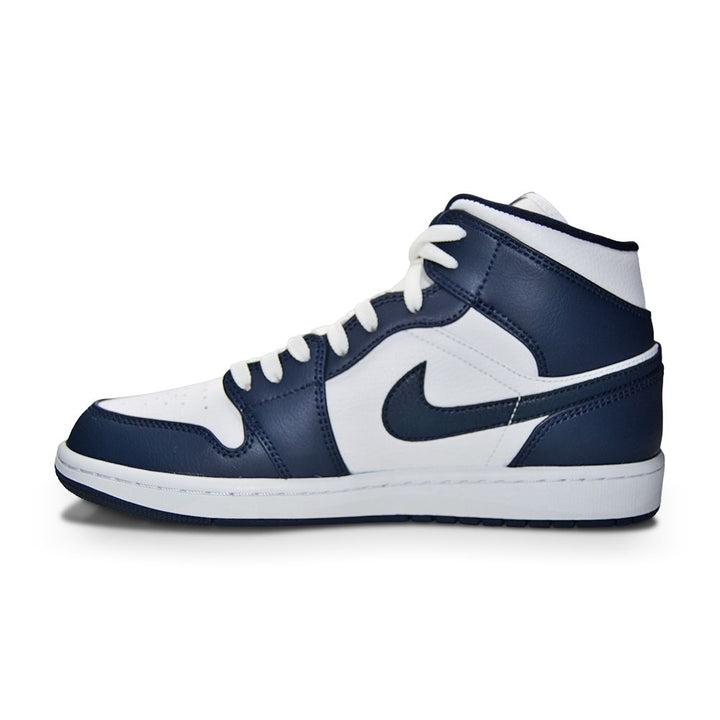 Nike Air Jordan 1 Mid 'White Metallic Gold Obsidian'