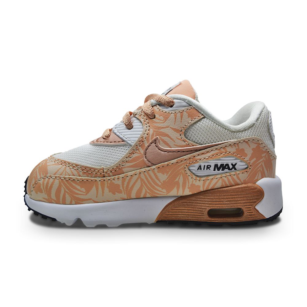 Nike Air Max 90 Print Mesh (TD) - 833499 100 - White Mtlc Rd Brnz Prl White Arc