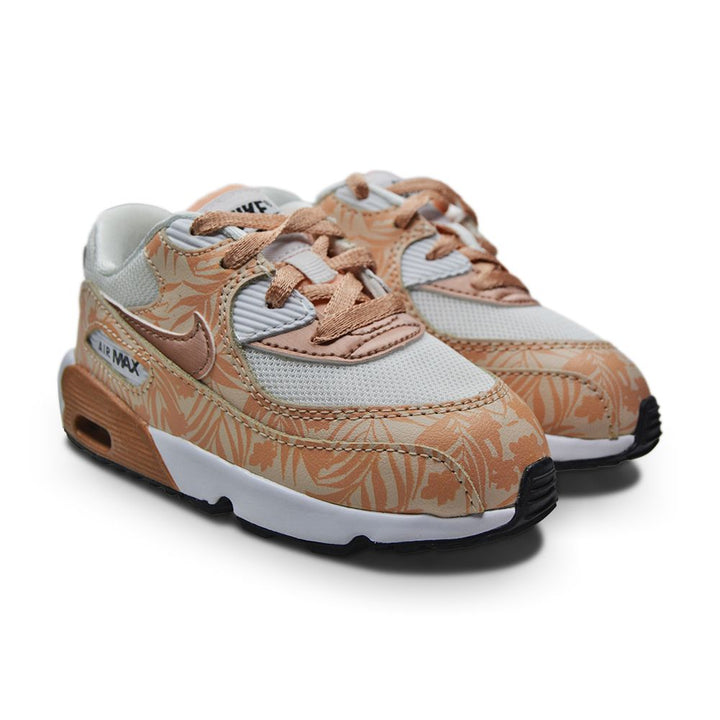 Nike Air Max 90 Print Mesh (TD) - 833499 100 - White Mtlc Rd Brnz Prl White Arc