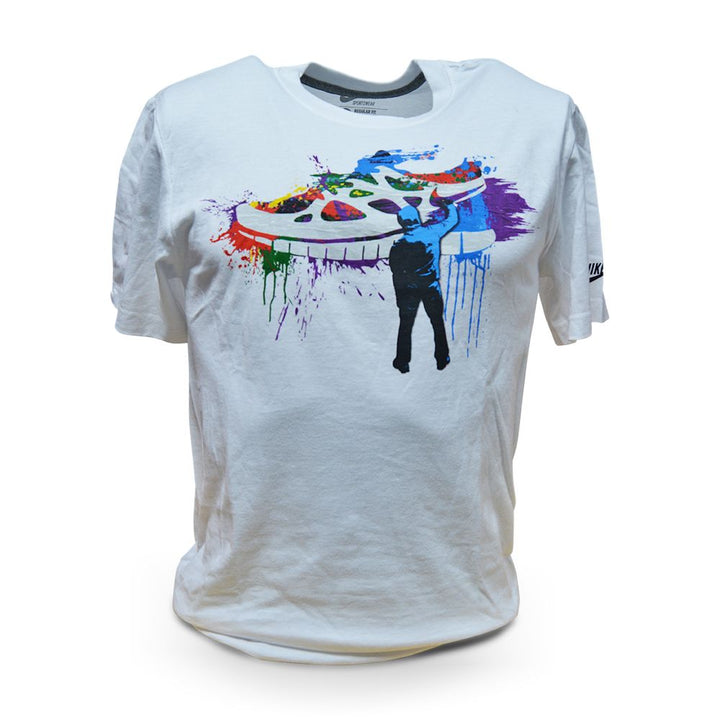 Nike Free run Multicolour t shirt spray paint