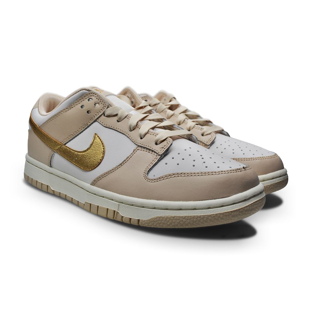 Womens Nike Dunk Low Ess Trend - DX5930 001 - Phantom Metallic Gold