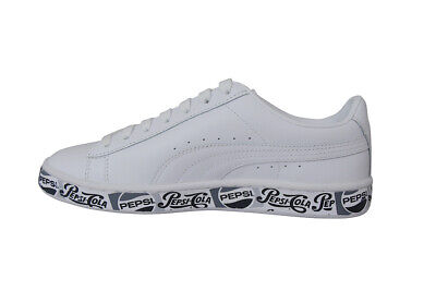 Puma White Trainers Unisex Basket x Pepsi II *RARE* - 36846303 - White Black