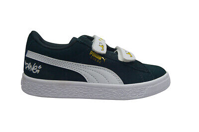 Kids Puma Minions Suede V PS - 36552803 - Black White