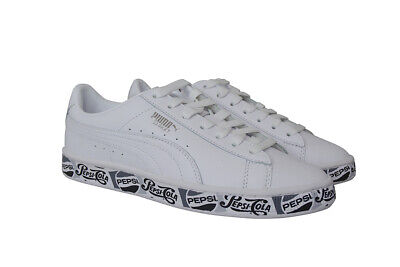 Puma White Trainers Unisex Basket x Pepsi II *RARE* - 36846303 - White Black