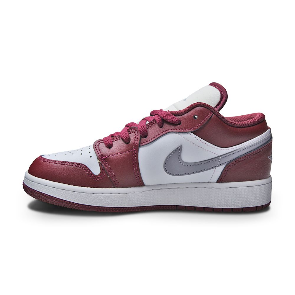 Juniors Nike Air Jordan 1 Low (GS) - 553560 615 - Cherrywood Red Cement Grey