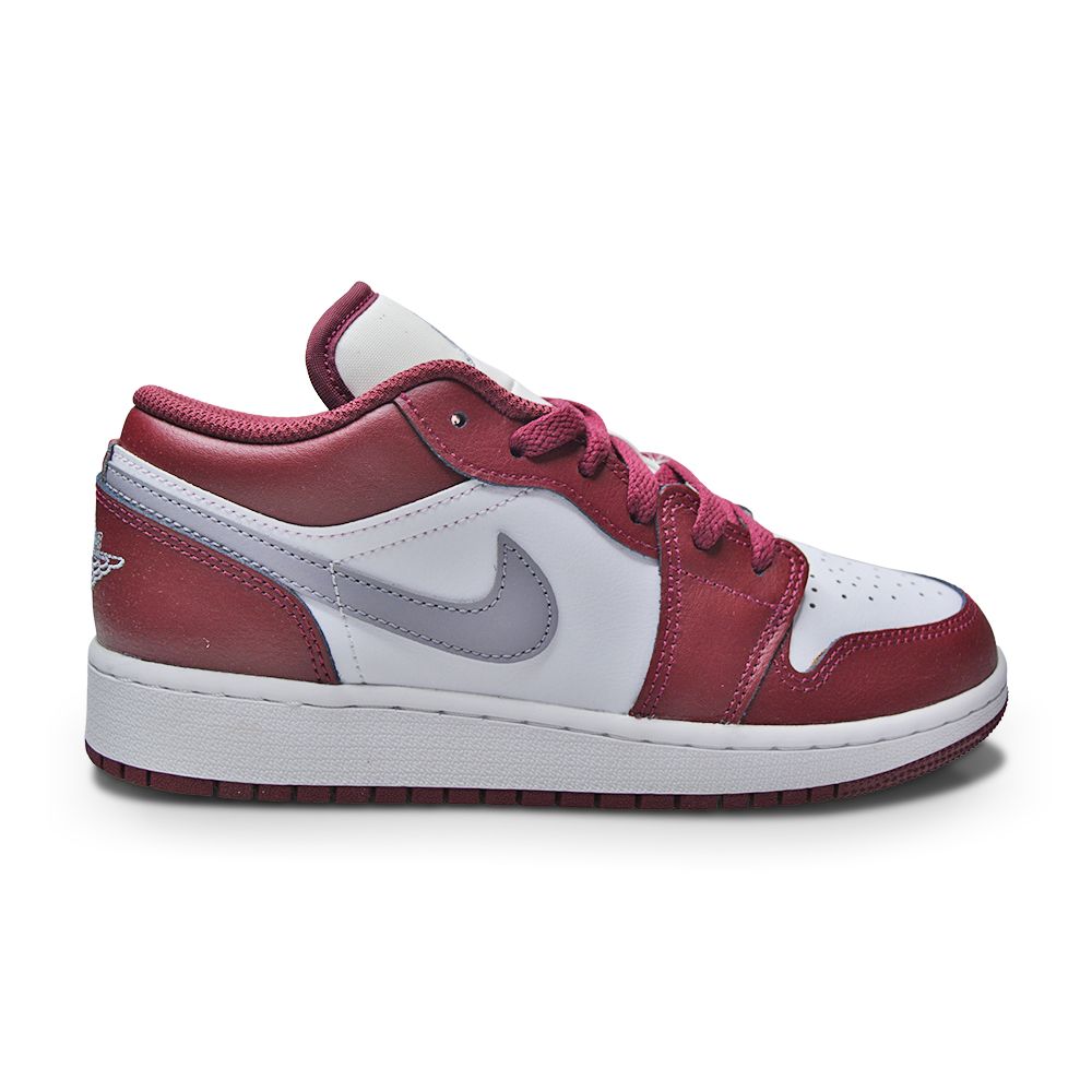 Juniors Nike Air Jordan 1 Low (GS) - 553560 615 - Cherrywood Red Cement Grey