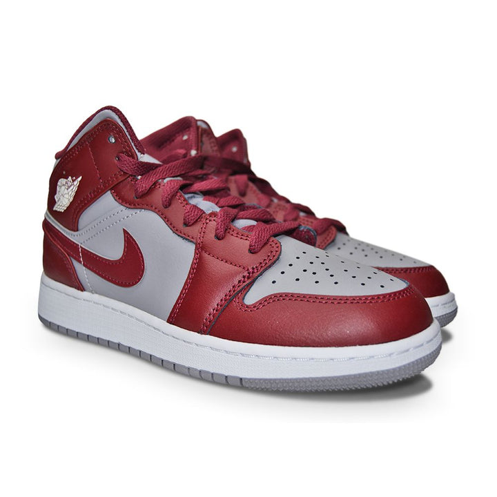 Juniors Nike Air Jordan 1 Mid (GS) - DQ8423 615 - Cherrywood Red White