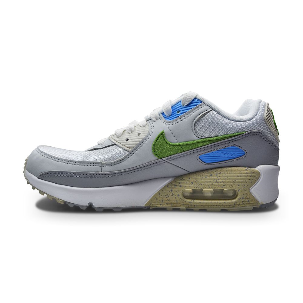 Juniors Nike Air Max 90 GS - DV3483 100 - White Chlorophyll-Juniors-Nike-Juniors Nike Air Max 90-sneakers Foot World