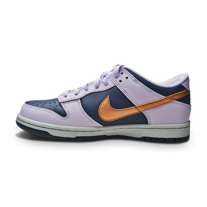 Juniors Nike Dunk Low SE (GS) - DX1663 400 - Thunder Blue Metallic Copper