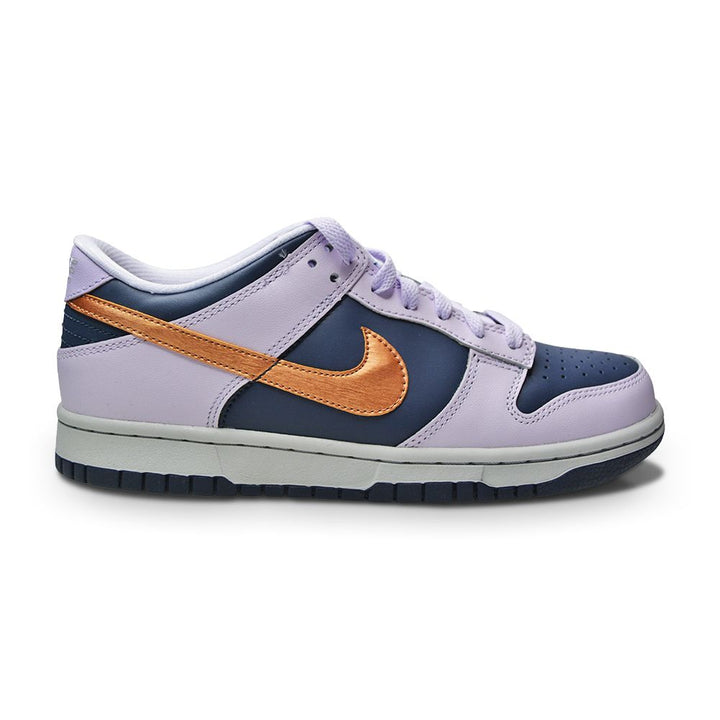 Juniors Nike Dunk Low SE (GS) - DX1663 400 - Thunder Blue Metallic Copper