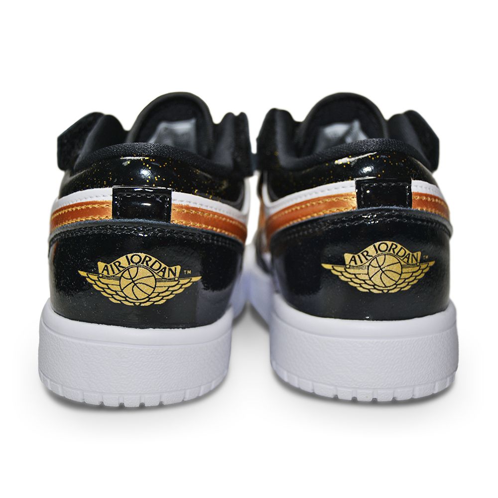 Kids Nike Air Jordan 1 Low ALT SE (BP) - DZ6318 071 - Black Metallic Gold White