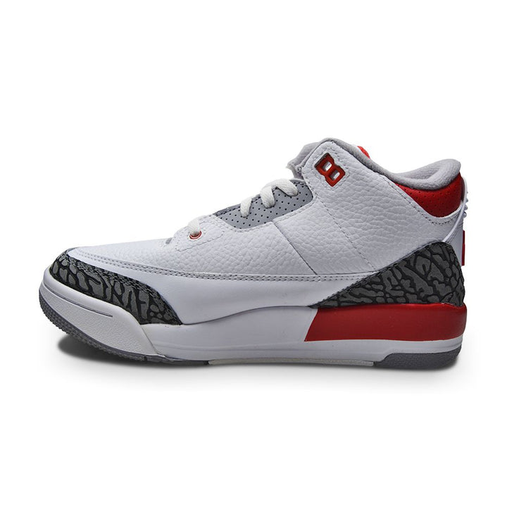 Kids Nike Air Jordan 3 Retro (PS) - DM0966 160 - White Fire Red Black