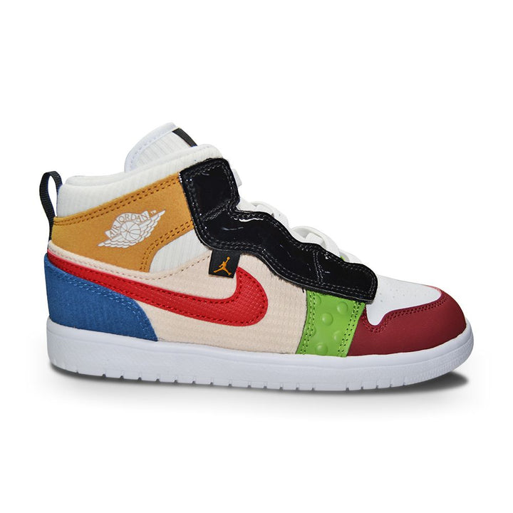 Kids Nike Jordan 1 Mid Alt SE (PS) - DR6962 100 - White Gym Red Black