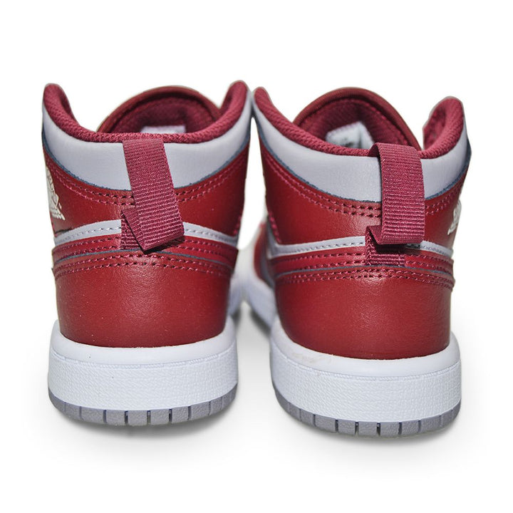 Kids Nike Jordan 1 Mid (PS) - DQ8424 615 - Cherrywood Red White