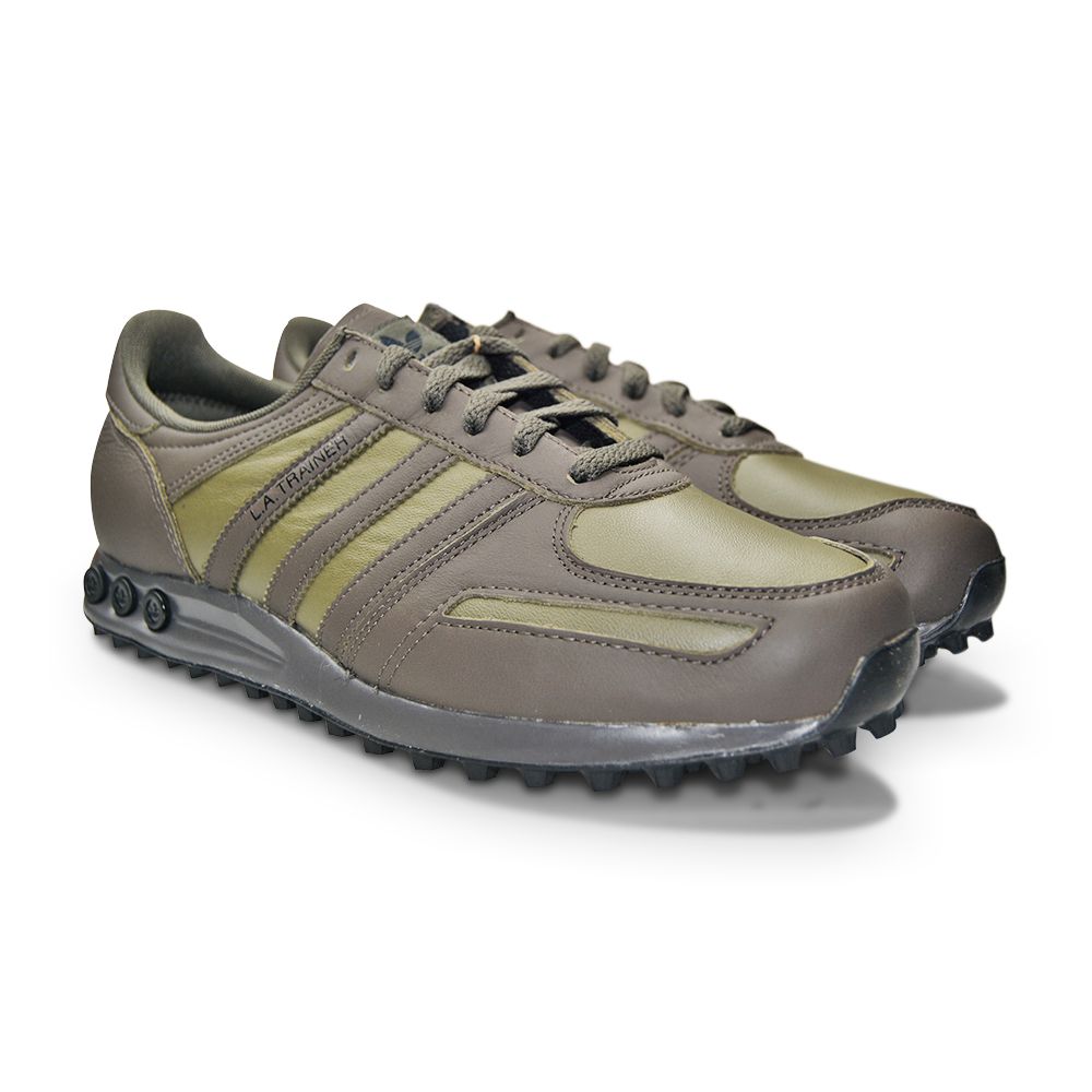 Mens Adidas LA Trainer - ID4327- Olive Strata Core Black