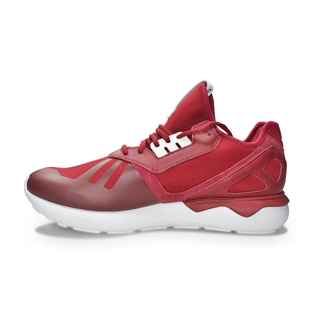 Mens Adidas Tubular Runner - B41274 - Burgandy White