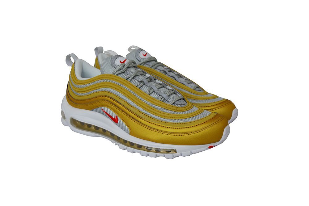 Mens Nike Air Max 97 SSL *RARE* - BV0306 700 - Metallic Gold University Red