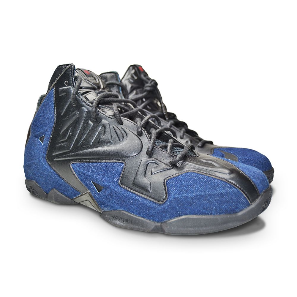 Mens Nike Lebron XI EXT Denim QS - 659509 004 - Black Denim