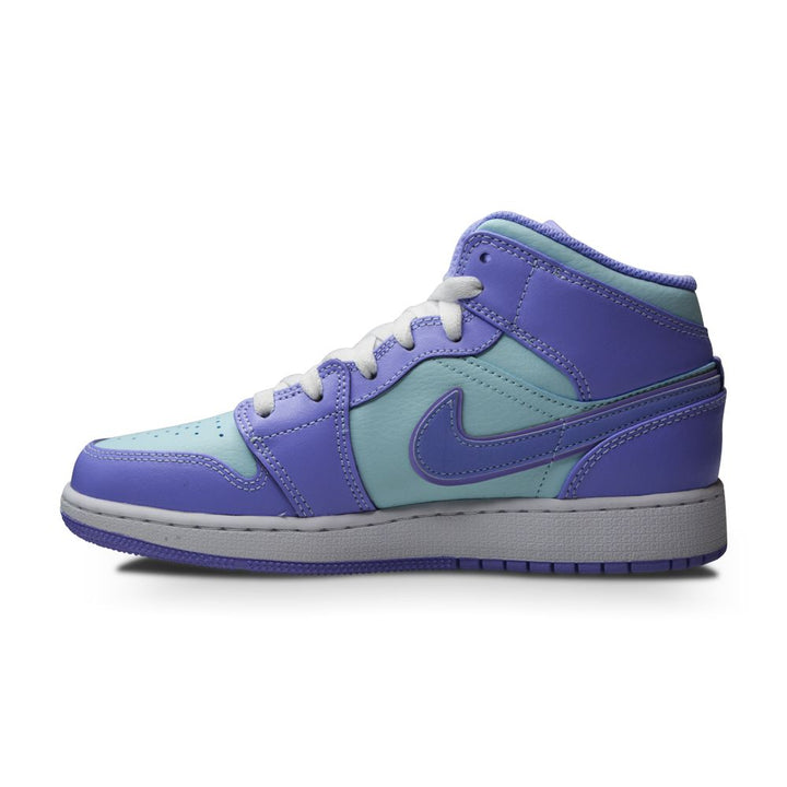 Juniors Nike Air Jordan 1 Mid (GS) - 554725 500 - Purple Pulse Arctic Punch