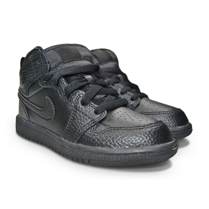 Kids Nike Air Jordan 1 Mid (PS) - 640734 091 - Black Black