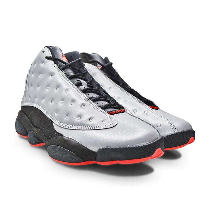 Mens Nike Air Jordan 13 Retro Prm  -  696298 023 - Reflective Silver Black Train