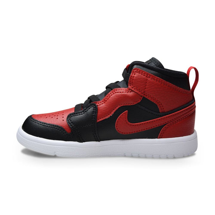 Kids Nike Jordan 1 Mid ALT (PS) "Bred" - AR6351 074 - Black Gym Red-White