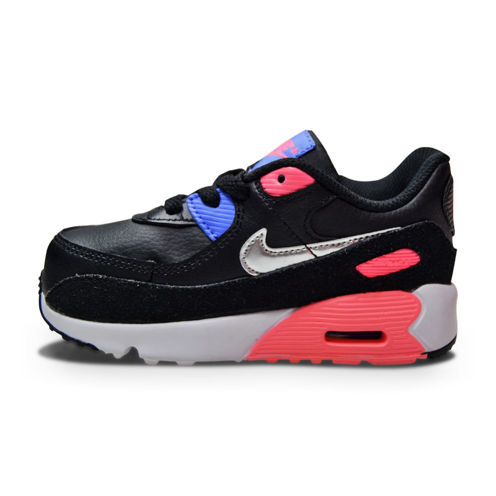 Mens Nike Air Max 90 LTR (TD) - CD6868 011 - Black Metallic Silver