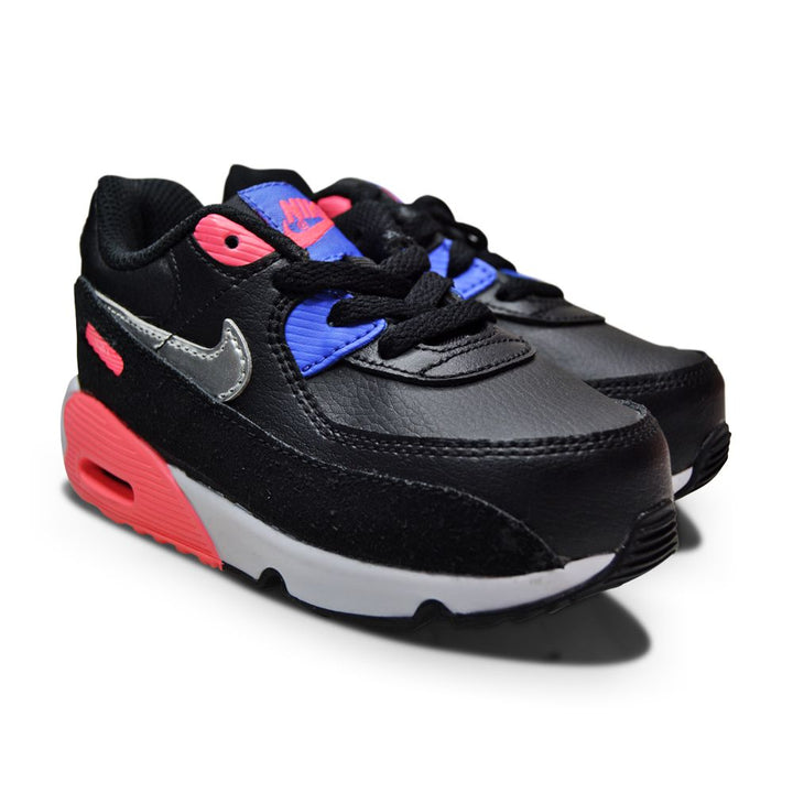 Mens Nike Air Max 90 LTR (TD) - CD6868 011 - Black Metallic Silver