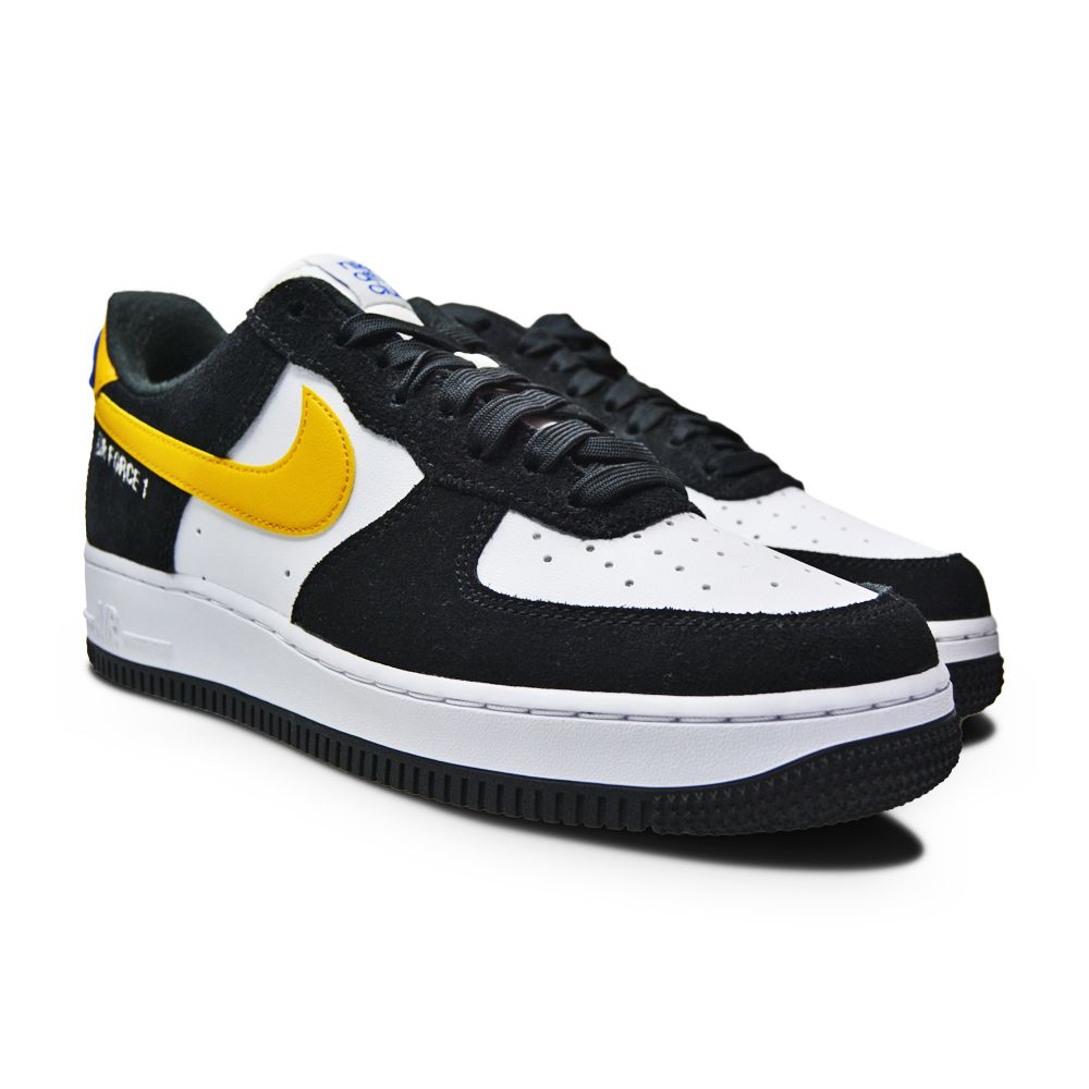 Mens Nike Air Force 1 '07 LV8 - DH7586 002 - Black Dark Sulfur White Black