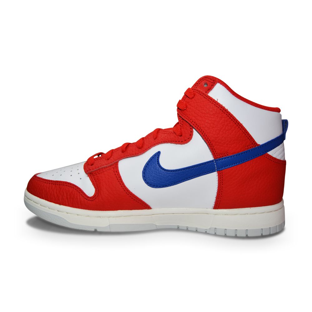 Mens Nike Dunk High Retro 4th Of July - DX2661 100 - White Game Royal