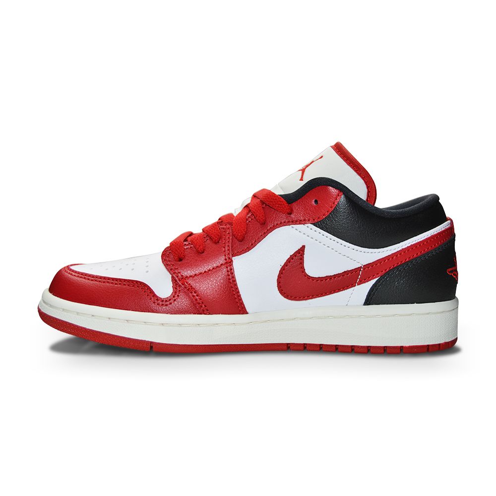 Women's Nike Air Jordan 1 Low - DC0774 160 - White Gym Red Black Sail-Womens-Nike-Air Jordan 1 Low-sneakers Foot World