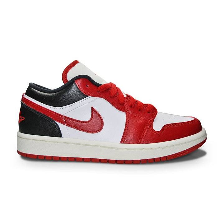 Women's Nike Air Jordan 1 Low - DC0774 160 - White Gym Red Black Sail-Womens-Nike-Air Jordan 1 Low-sneakers Foot World