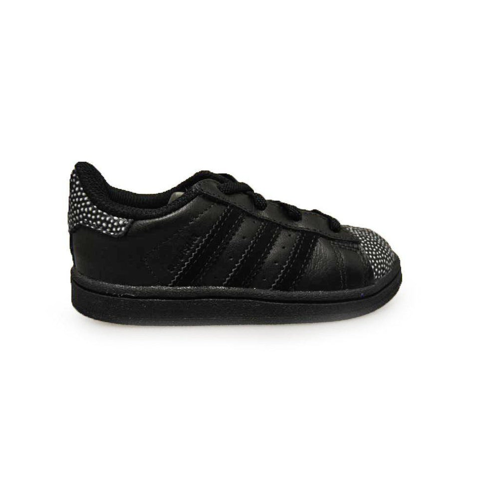 Infants Adidas Superstar Ray Black EL I-Adidas Brands, Super Star, Toddlers (4-9.5)-Foot World UK