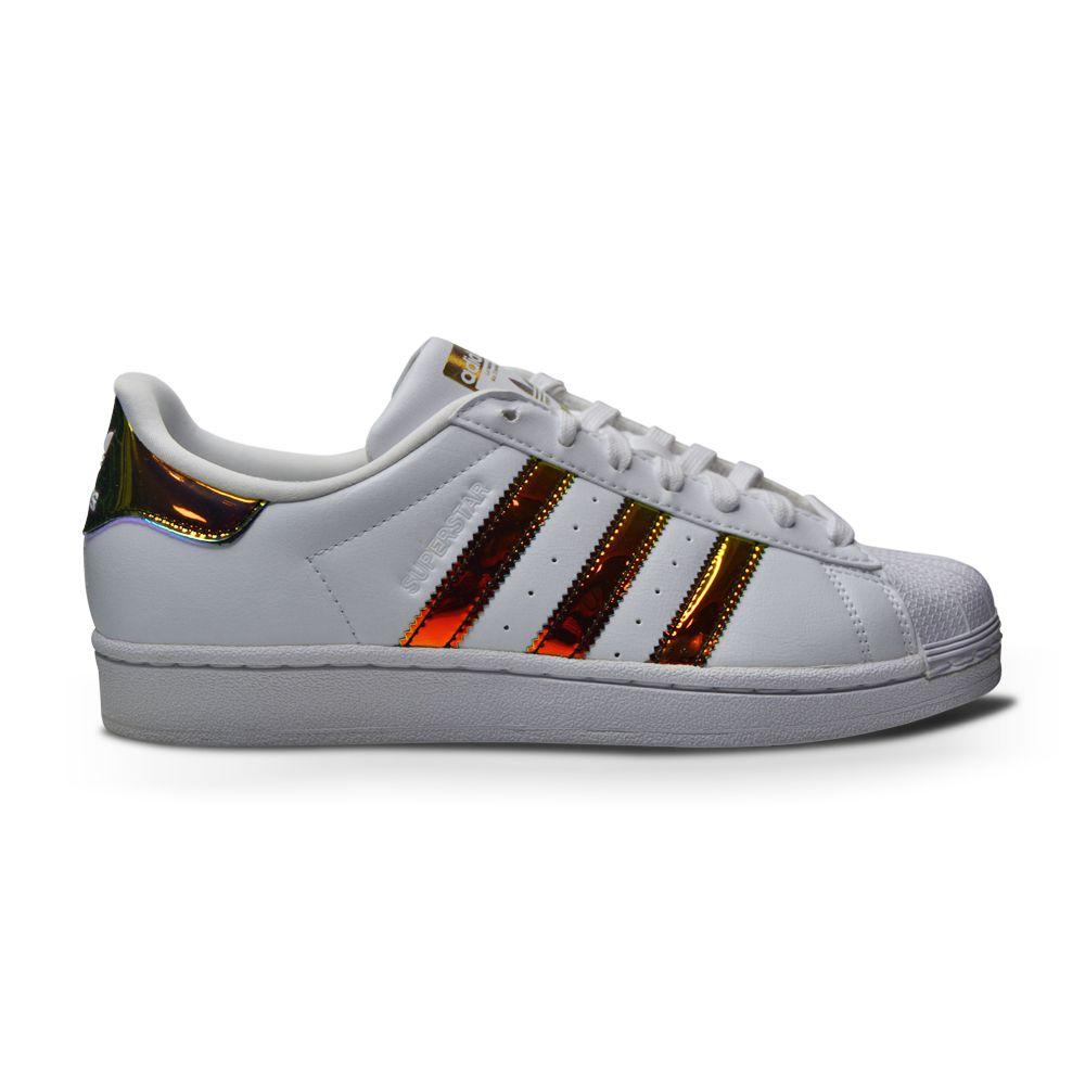 Juniors Adidas Superstar J - CP9837 - White Gold-Adidas, Junior Footwear, Juniors (3-6), Nike Junior Footwear, Super Star-Foot World UK