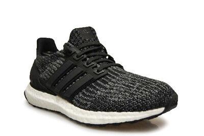 Juniors Adidas Ultra Boost 3.0 - BY2072 - Black White Grey Trainers-Junior-Adidas-sneakers Foot World