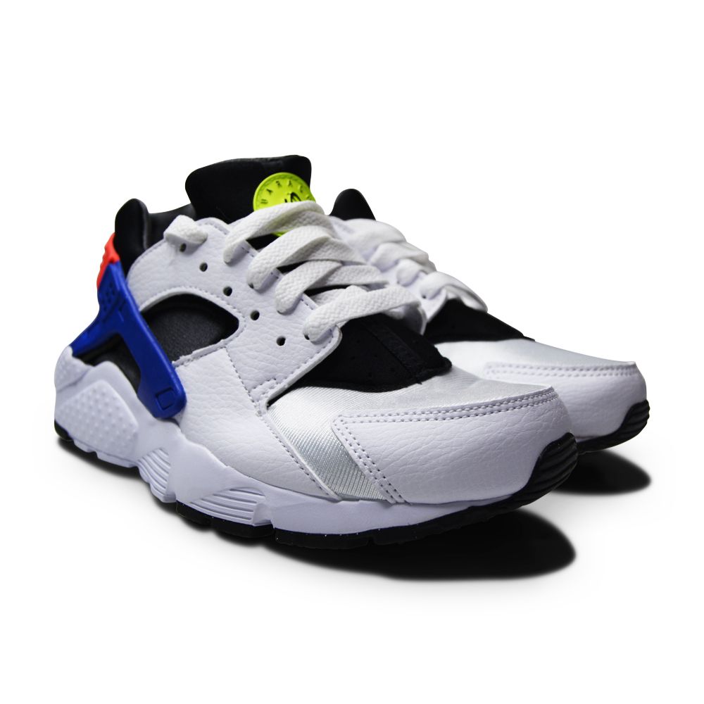 Juniors Nike Air Huarache Run (GS) - DQ0975 100 - White Bright Crimson-Juniors-Nike-Nike Air Huarache Run-sneakers Foot World