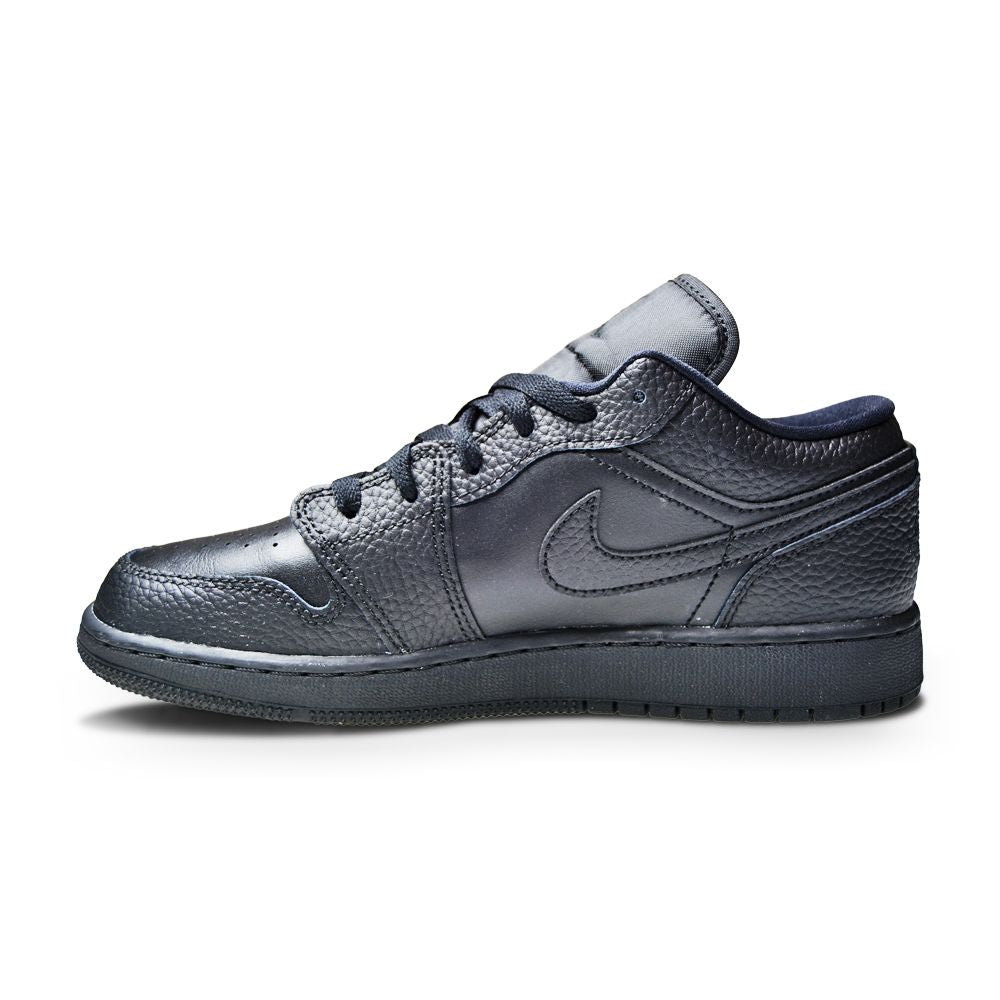 Juniors Nike Air Jordan 1 Low (GS) - 553560 091 - Triple Black-Juniors-Nike-sneakers Foot World