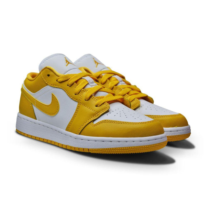 Juniors Nike Air Jordan 1 Low (GS) - 553560 171 - White Pollen-Jordan, Jordan *Rare*, Jordan 1, Jordan Brands, Junior Footwear, Nike Brands, Nike Junior Footwear-Foot World UK