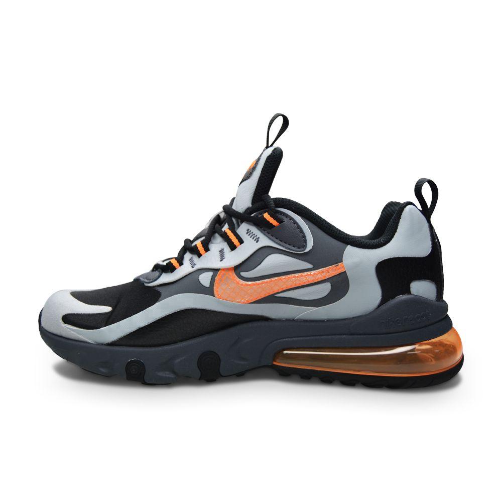 Juniors Nike Air Max 270 React Winter (GS) - BQ4760 001 - Black Total Orange Wolf Grey-Junior Footwear, Juniors (3-6), Kids, Nike Brands, Nike Junior Footwear-Foot World UK